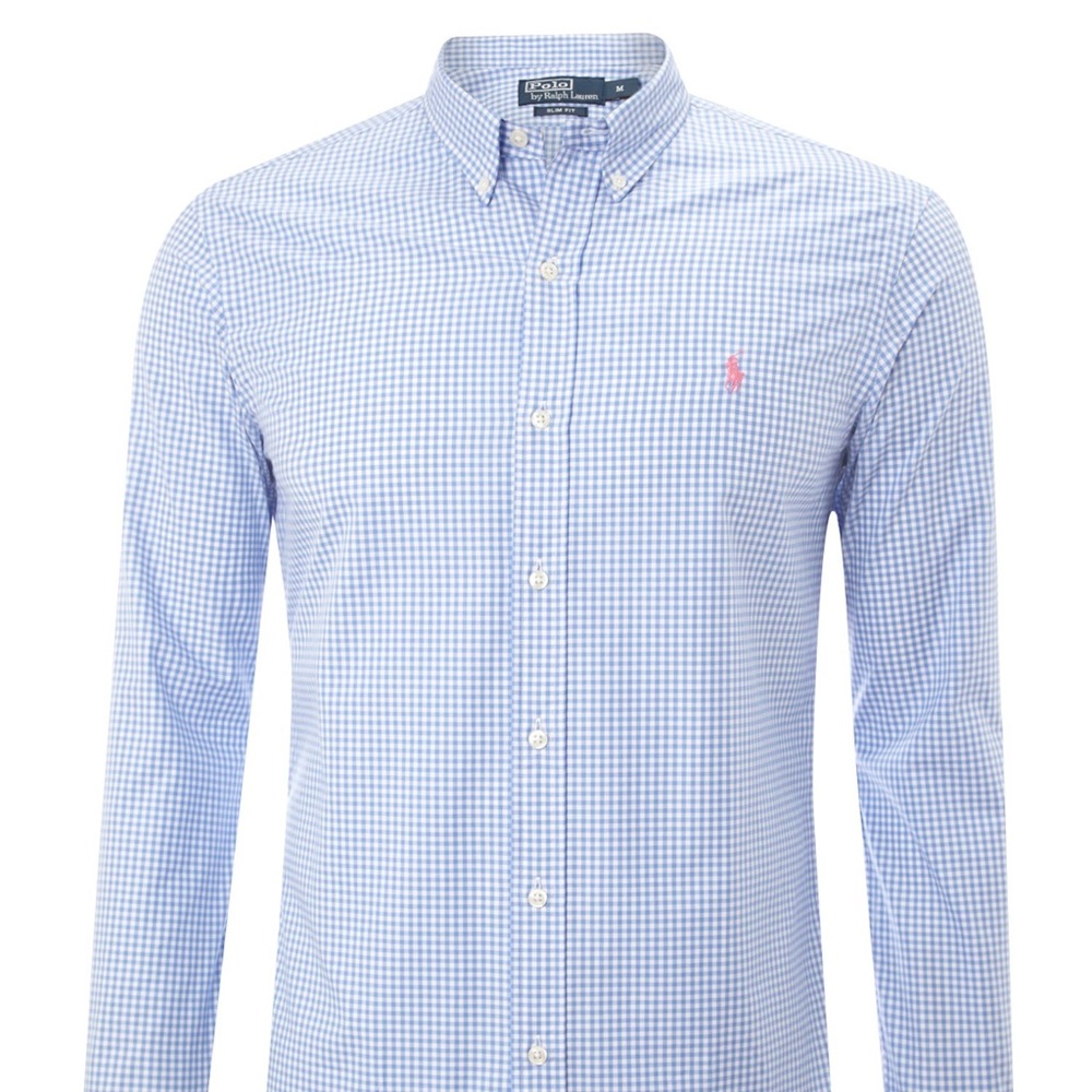 Ralph Lauren Light Blue Gingham Shirt